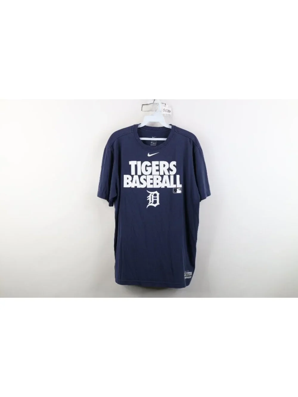Y2K Nike Baseball Mens Large Travis Scott Center Swoosh Detroit Tigers T-Shirt